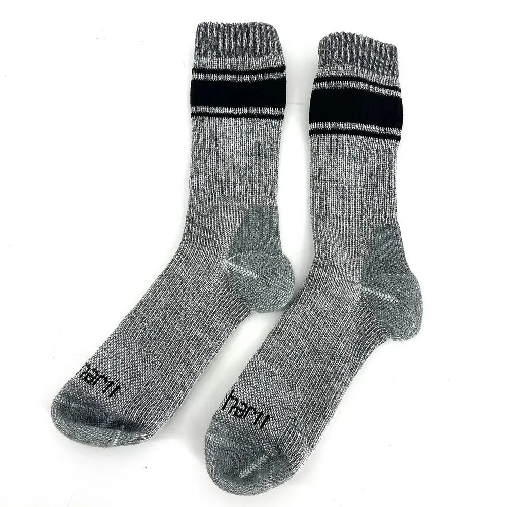 Carhartt Men's Gray Wool Synthetic Blend Mid Weight Mid Calf Hiking Socks (L)